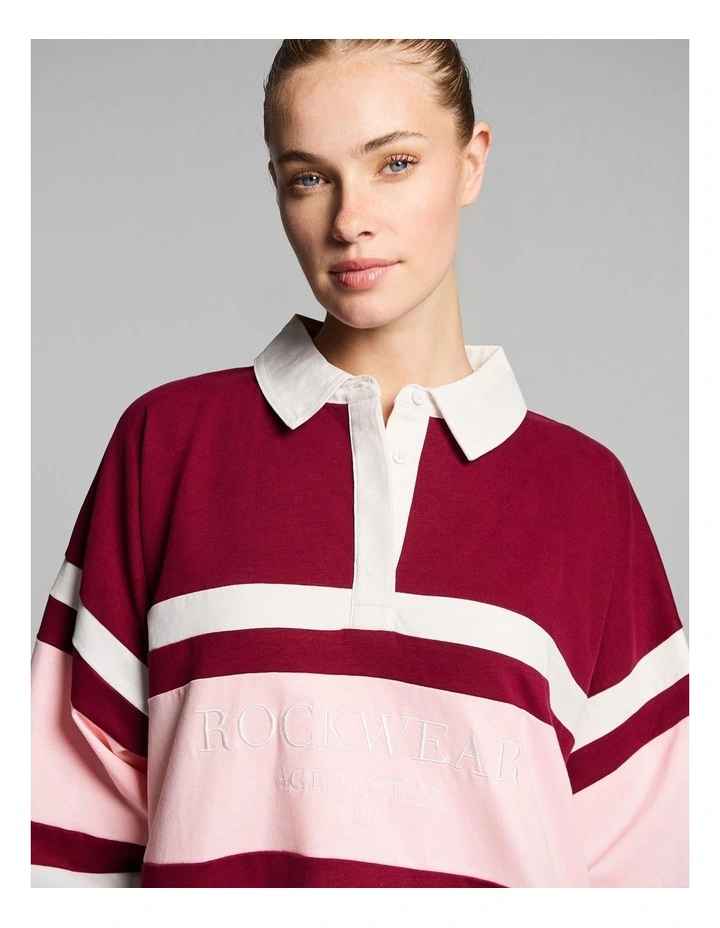 Heritage Long Sleeve Top in Ruby image 5