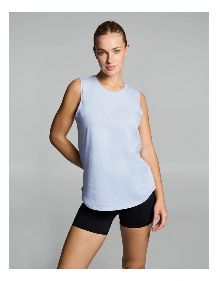 Cotton Tank in Light Sky Blue image 1