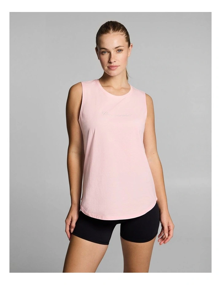 Cotton Tank in Rose Quartz image 1