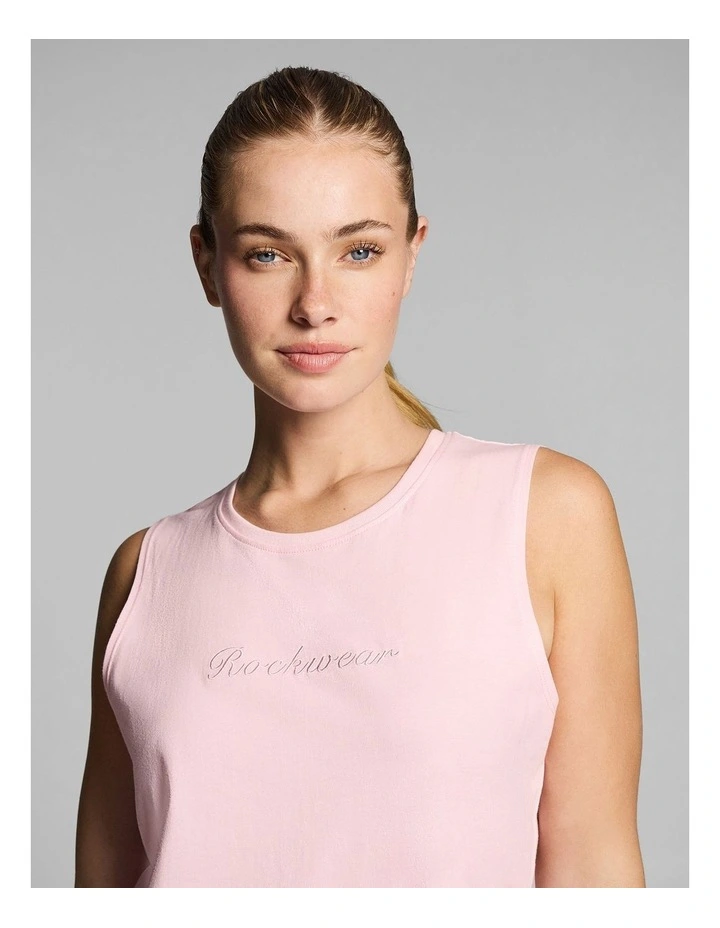 Cotton Tank in Rose Quartz image 4