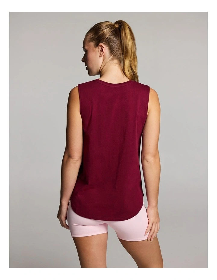 Cotton Tank in Ruby image 2