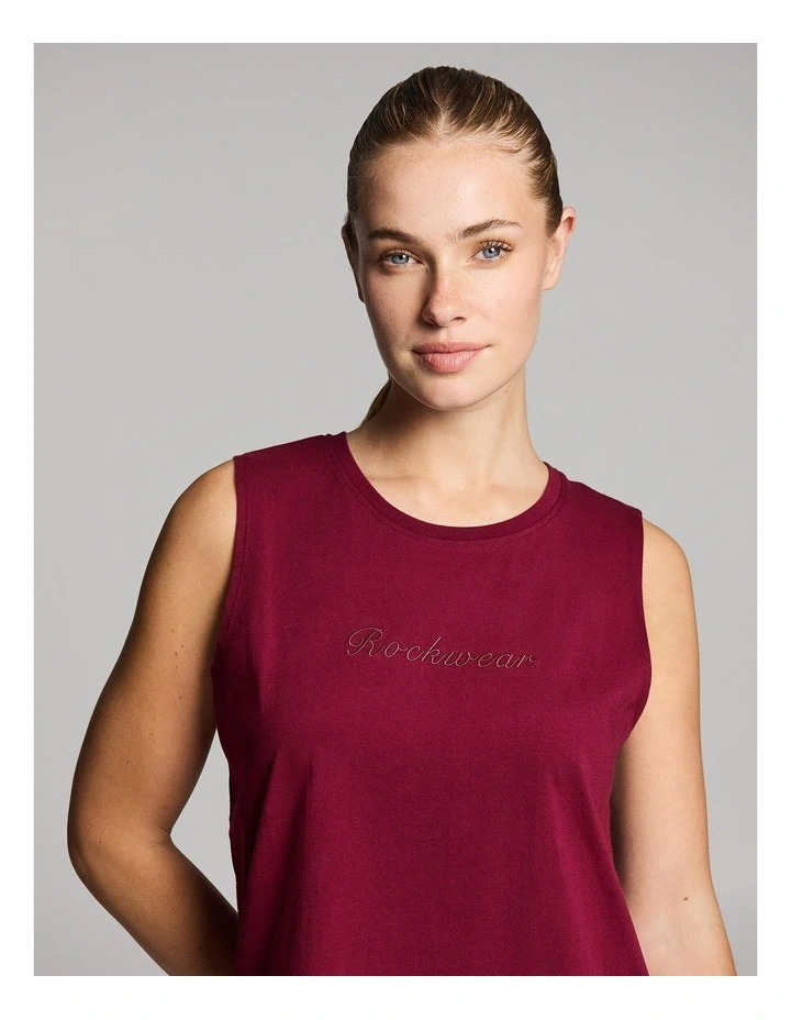 Cotton Tank in Ruby image 4