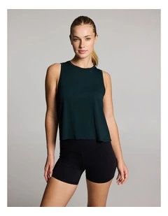 Freestyle Hip Length Tank in Forest