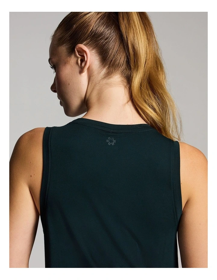 Freestyle Hip Length Tank in Forest image 4