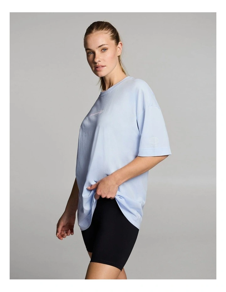 Baggy Fit Tee in Light Sky Blue image 3