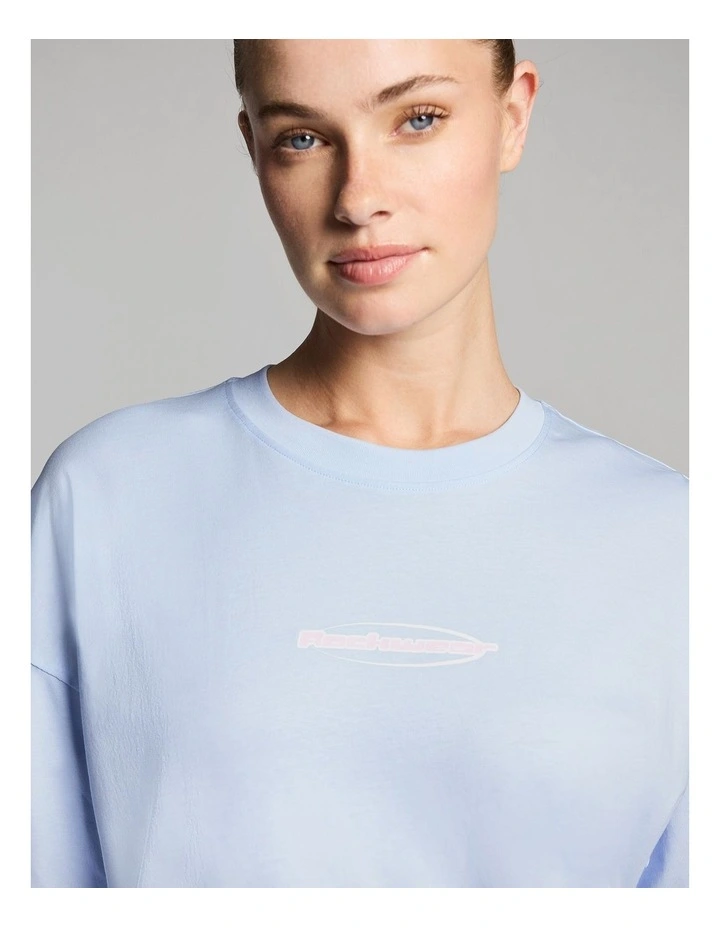 Baggy Fit Tee in Light Sky Blue image 4