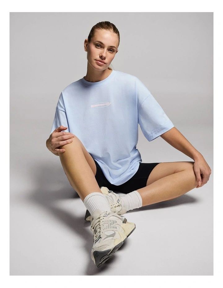 Baggy Fit Tee in Light Sky Blue image 6
