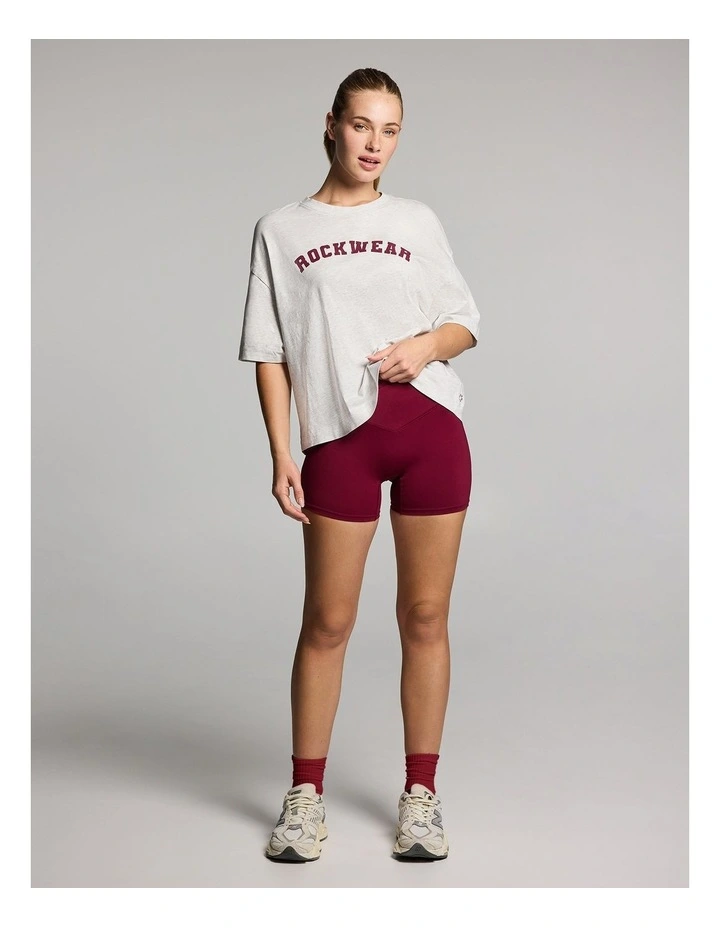 Oversize Boxy Tee in Light Grey Marle image 6