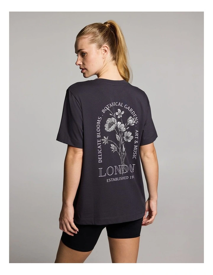 Graphic Tee in Dark Grey image 2