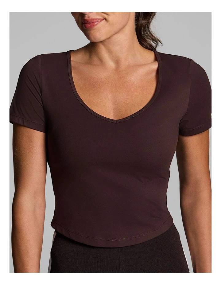 Side Stripe Knit Pants in Cocoa/Alabaster image 4