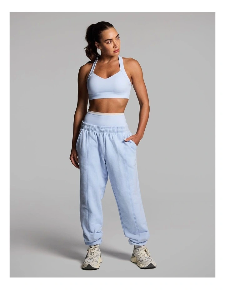 Cotton Fleece Joggers in Light Sky Blue image 5
