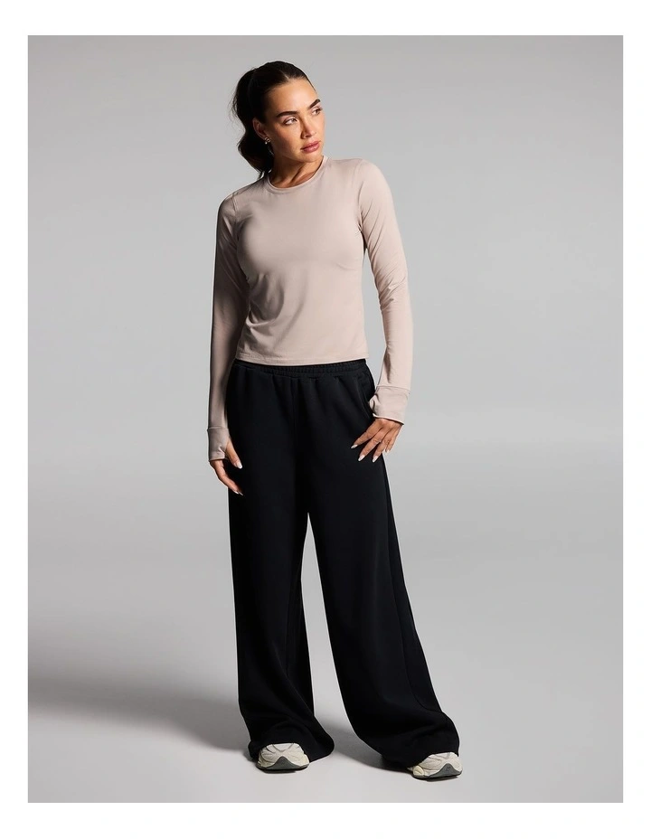 Activate Brushed Long Sleeve Top in Latte image 5