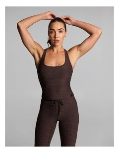 Balance Support Singlet in Cocoa Marle