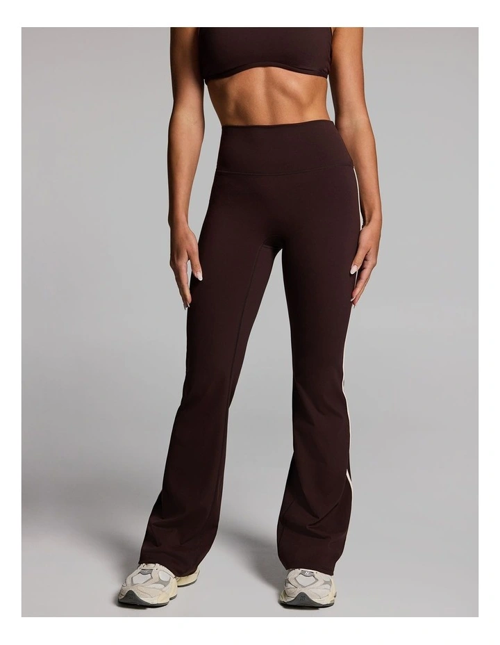 No Front Seam Flared Pant in Cocoa image 1
