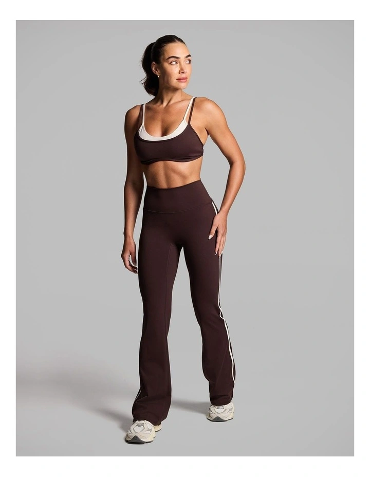 No Front Seam Flared Pant in Cocoa image 5
