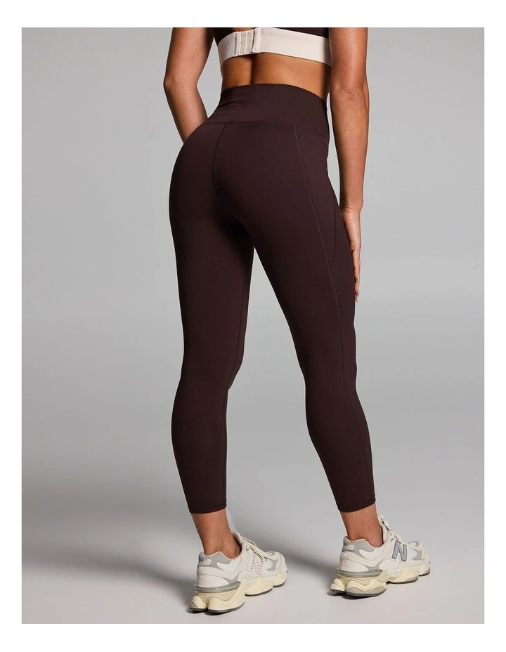 No Front Seam Pocket Ankle Grazer Tights in Cocoa image 2