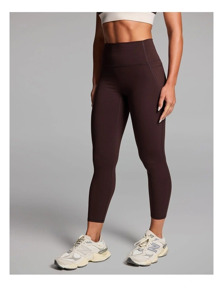 No Front Seam Pocket Ankle Grazer Tights in Cocoa image 3