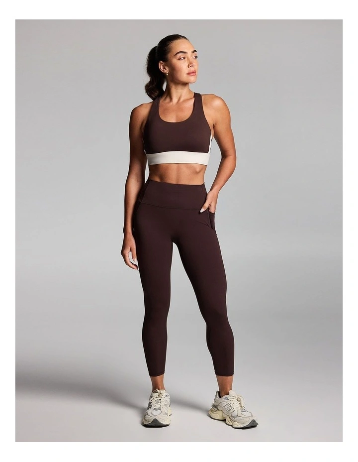 No Front Seam Pocket Ankle Grazer Tights in Cocoa image 5