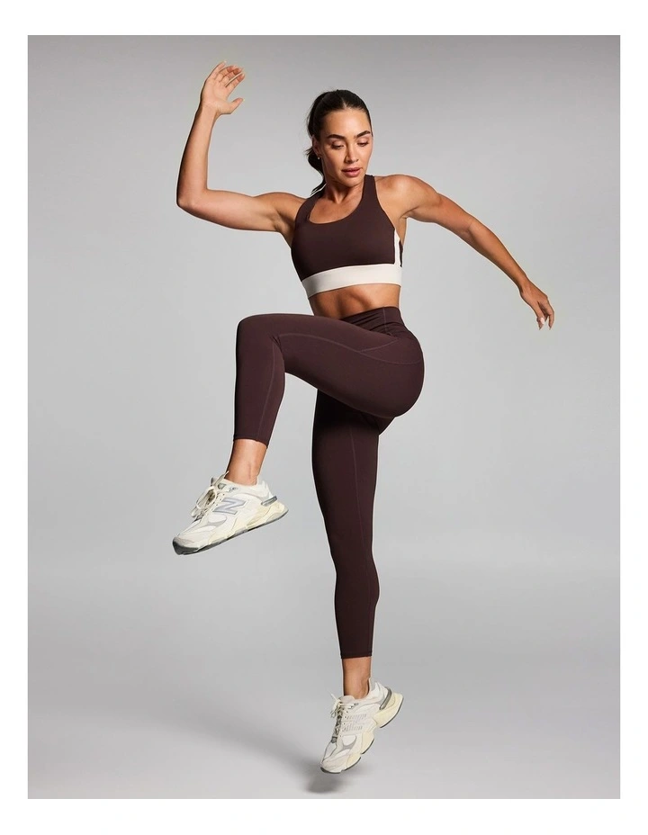 No Front Seam Pocket Ankle Grazer Tights in Cocoa image 6