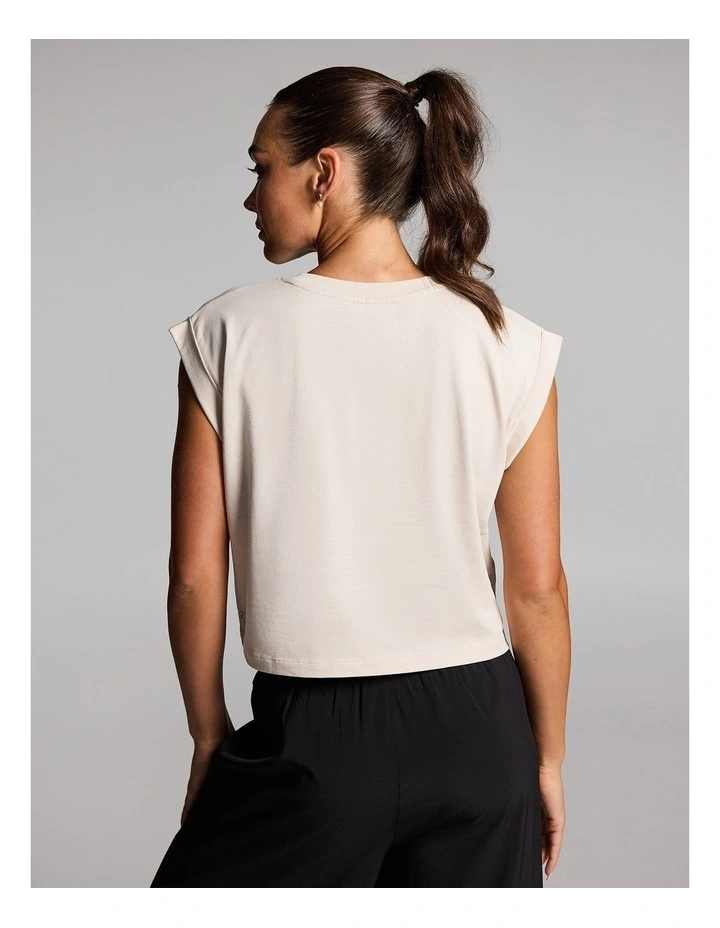 Off Duty Hip Tee in Alabaster image 2