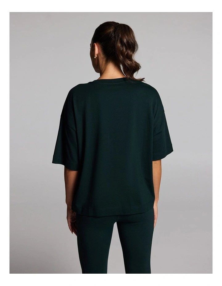 Oversize Boxy Tee Forest in Green image 2