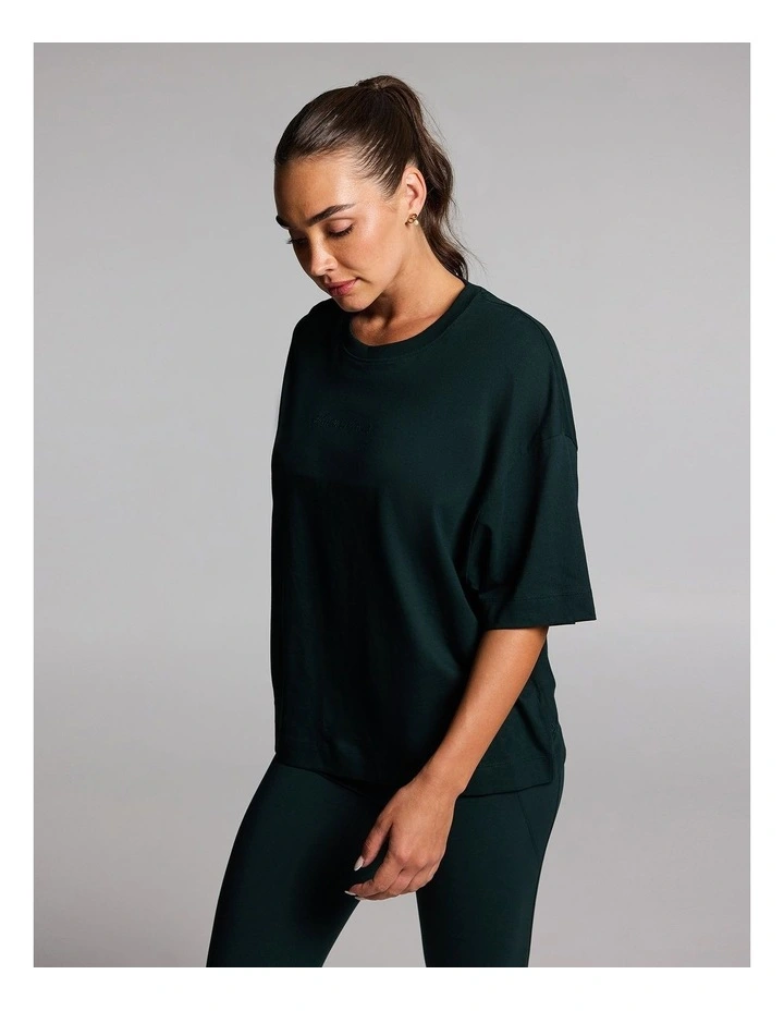 Oversize Boxy Tee Forest in Green image 3