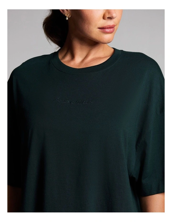 Oversize Boxy Tee Forest in Green image 4