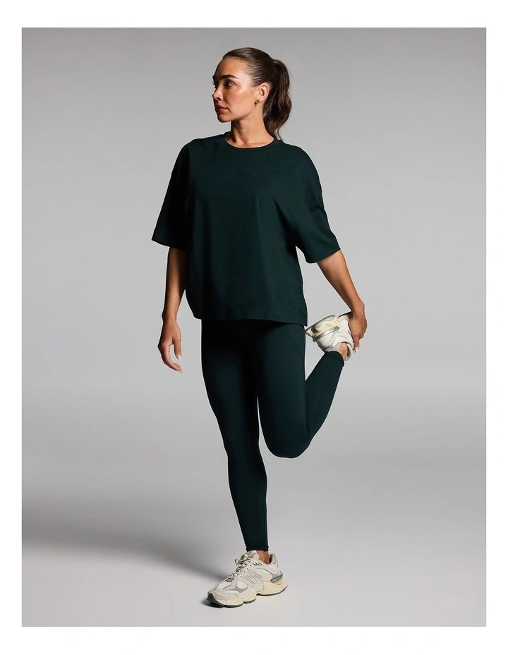 Oversize Boxy Tee Forest in Green image 5