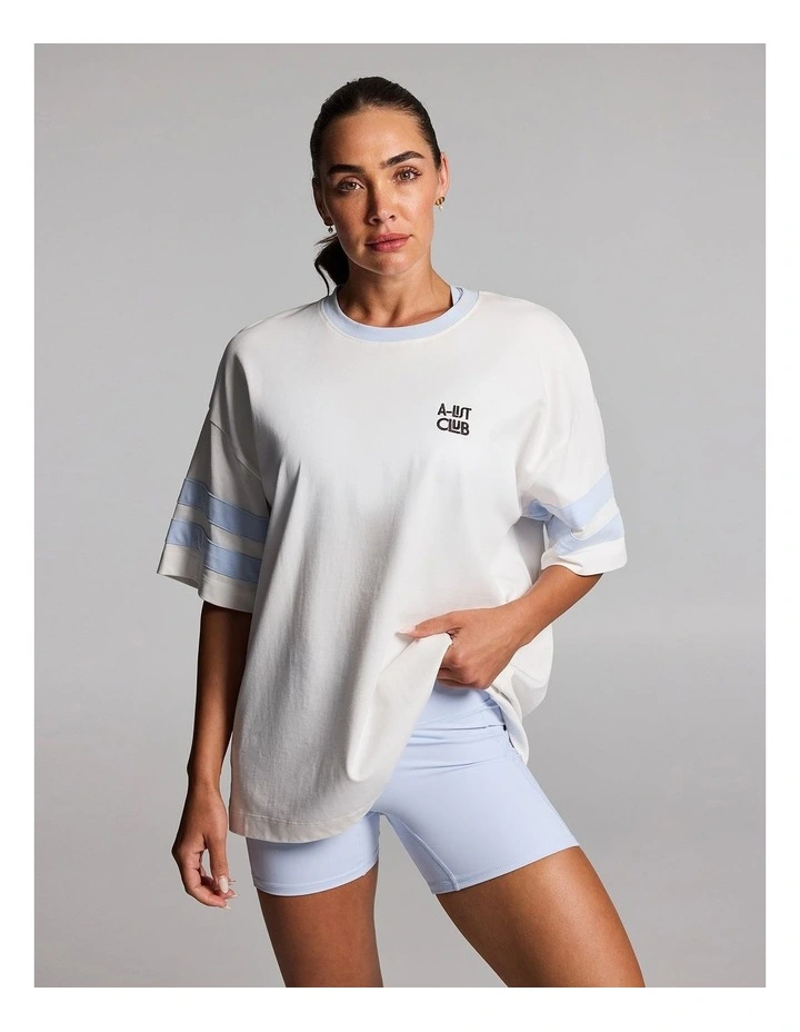 Game Day Oversize Tee in White image 1