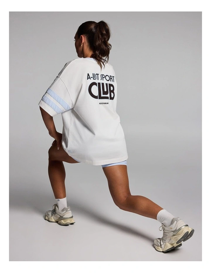 Game Day Oversize Tee in White image 6