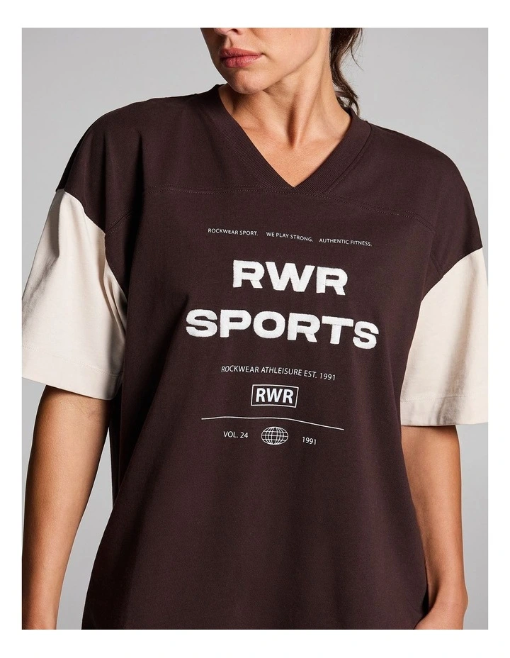 Sideline Oversize Tee in Cocoa image 4
