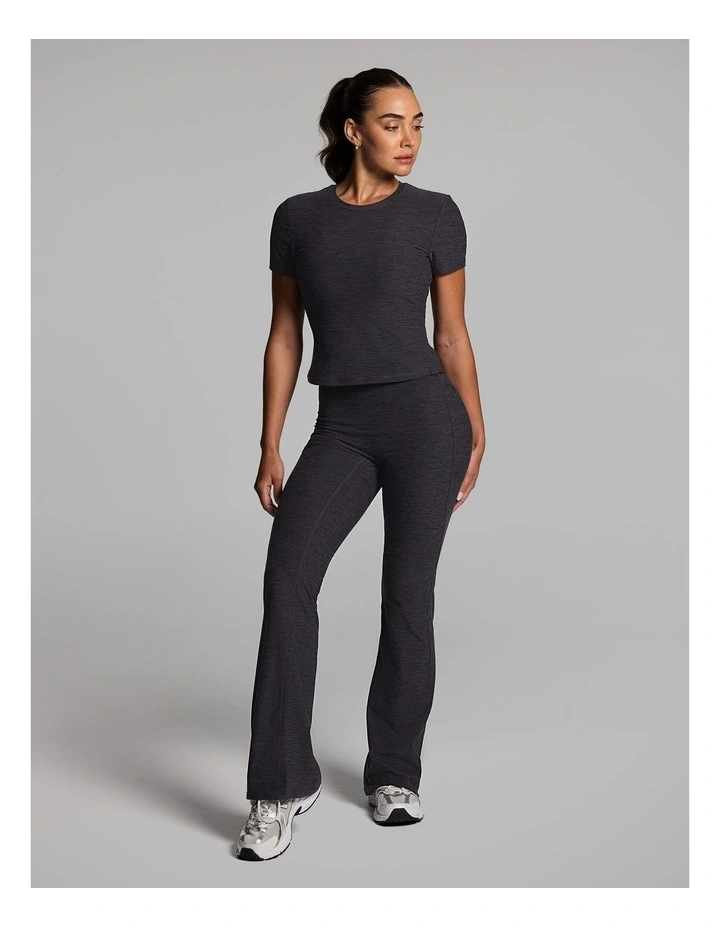 Balance Fitted Tee in Dark Grey Marle image 5