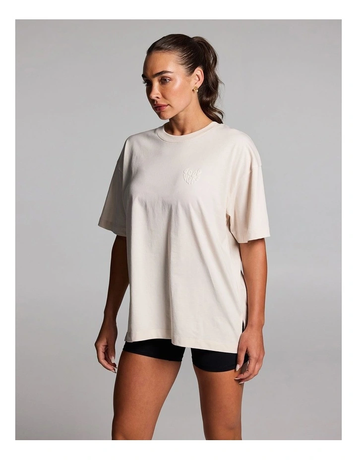 Loose Fit Tee in Alabaster image 3