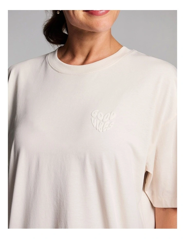 Loose Fit Tee in Alabaster image 4