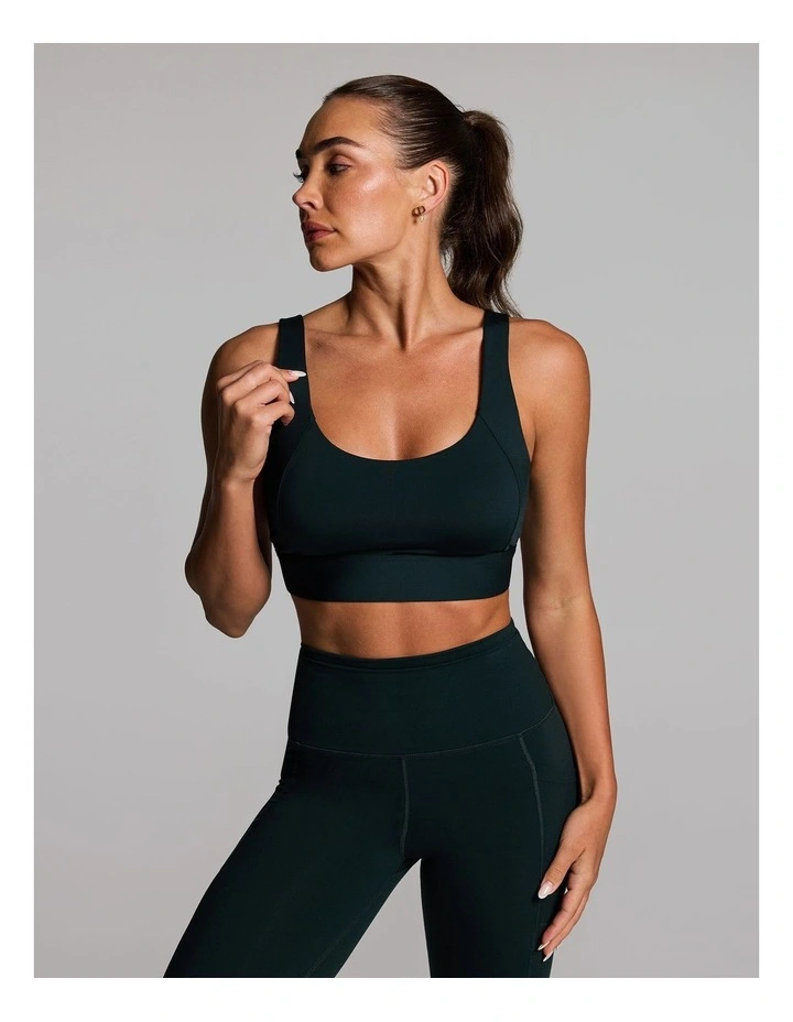 Energise High Impact Adjustable Sports Bra in Forest image 1