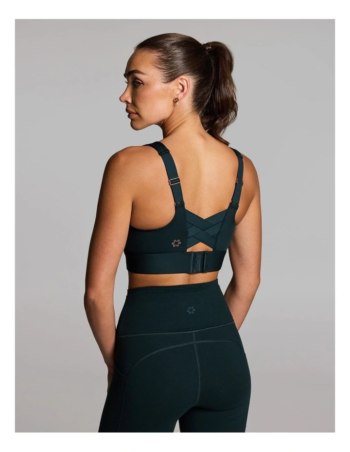 Energise High Impact Adjustable Sports Bra in Forest image 2