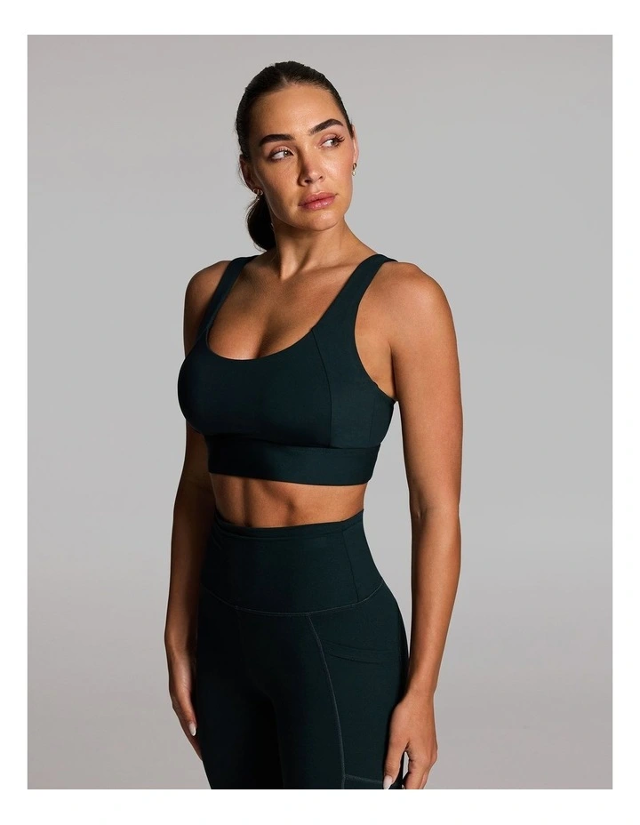Energise High Impact Adjustable Sports Bra in Forest image 3