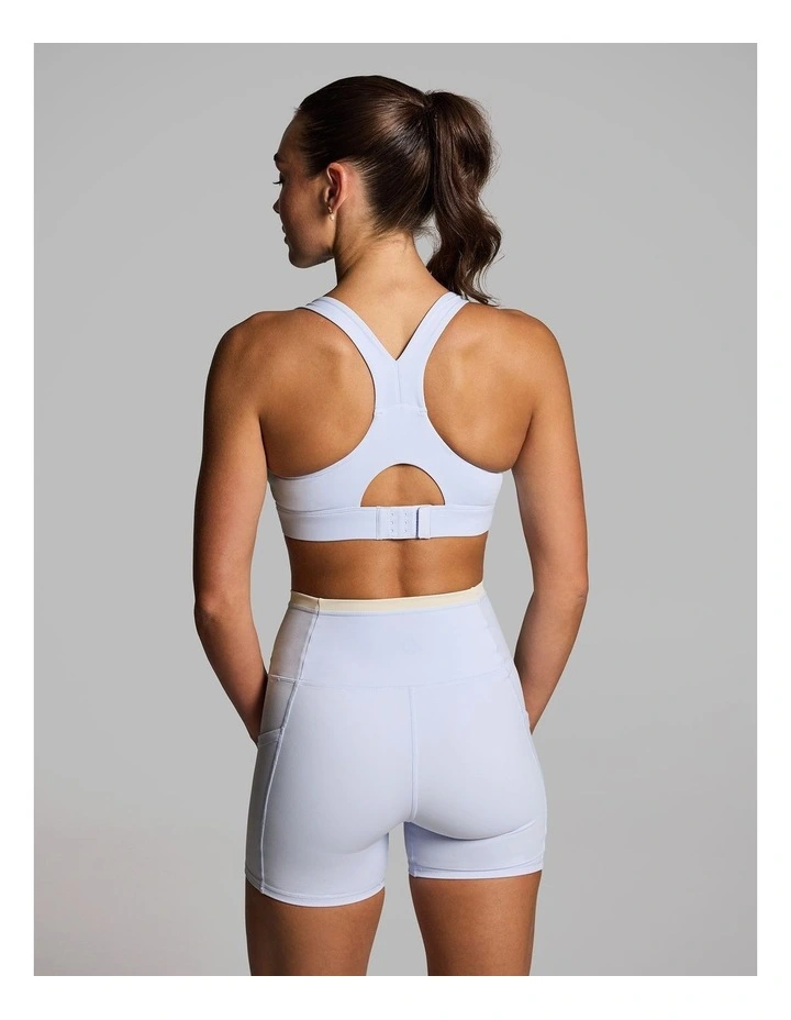 Base One Medium Impact Sports Bra in Light Sky Blue image 2