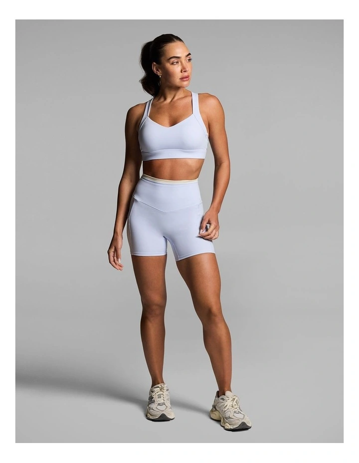 Base One Medium Impact Sports Bra in Light Sky Blue image 7