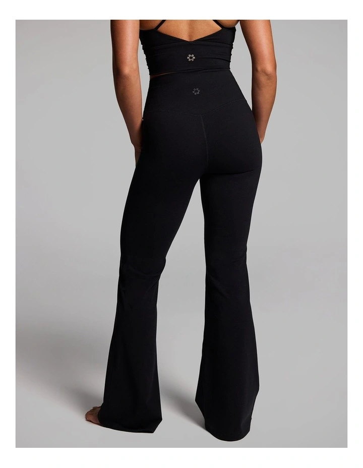 Luxesoft Rouched Low Impact Sports Bra in Black image 2