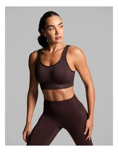 Evolve Moulded Adjustable High Impact Sports Bra in Cocoa