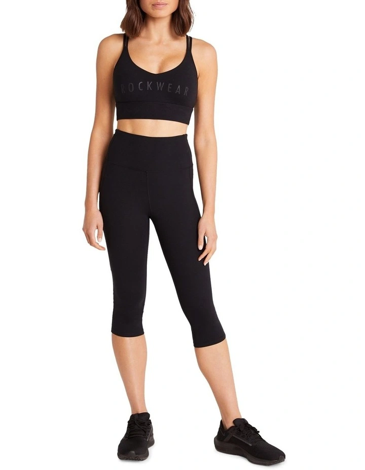 Luxesoft Low Impact Sports Bra in Black image 1