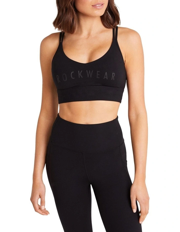 Luxesoft Low Impact Sports Bra in Black image 4