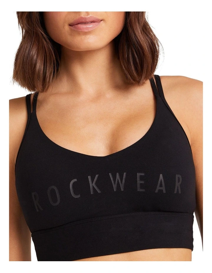 Luxesoft Low Impact Sports Bra in Black image 5