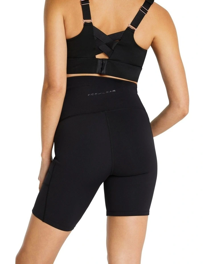 Maternity Quad Shorts in Black image 4