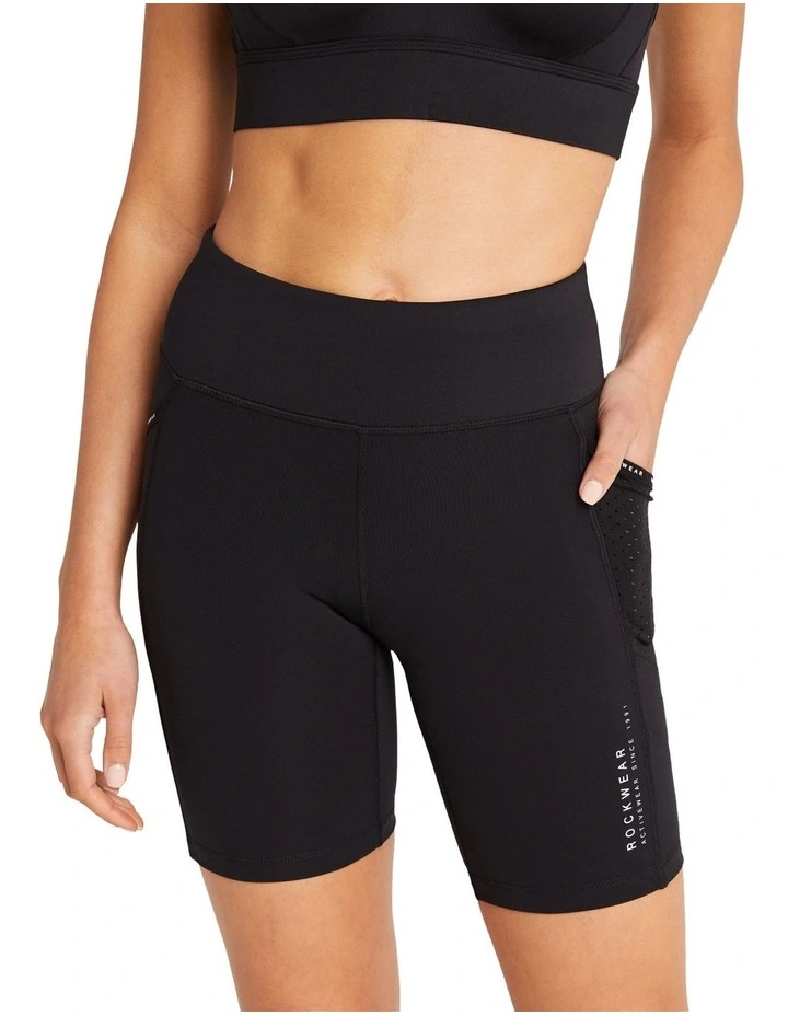 Asana Pocket Bike Shorts in Black image 4