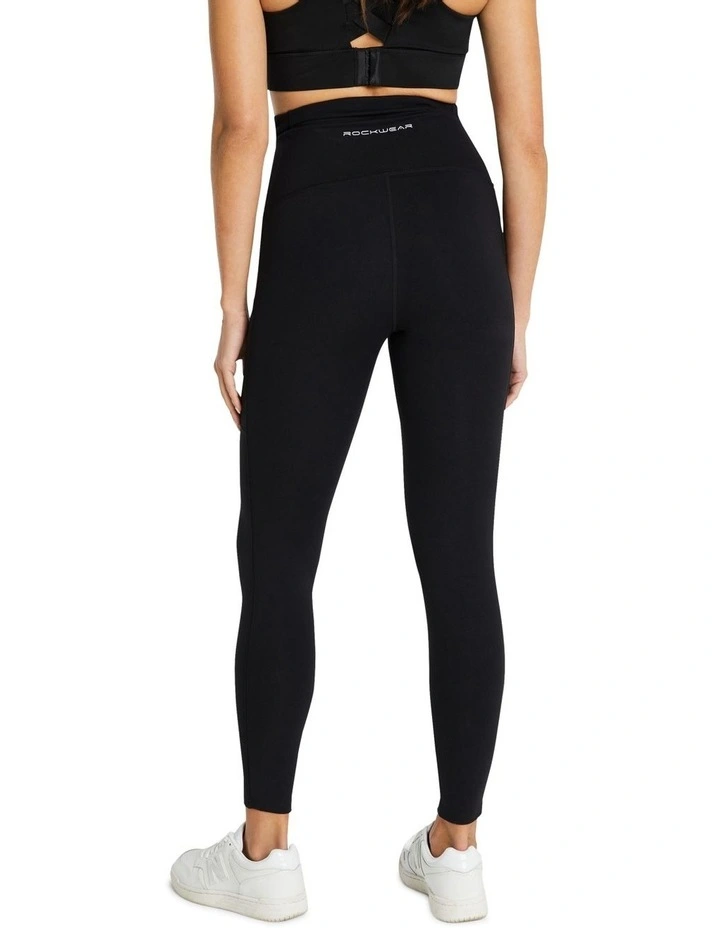 Maternity Full Length Pocket Tights in Black image 2