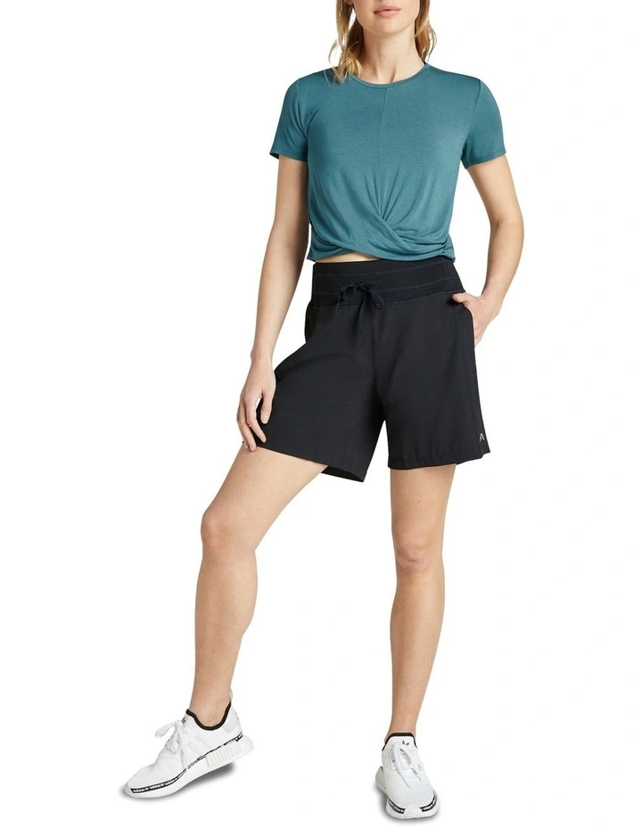 Longline Casual Short in Black image 5