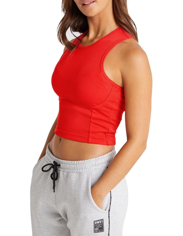 cropped red tank