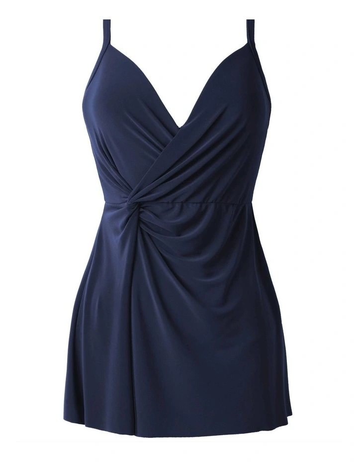 Twisted Sisters Adora Padded Shaping Swimdress in Midnight image 5